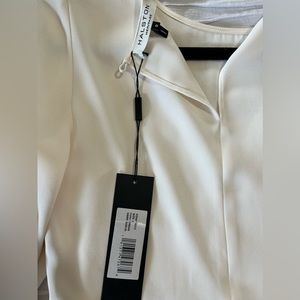 Halston Heritage Cream Cape Sleeve Blouse